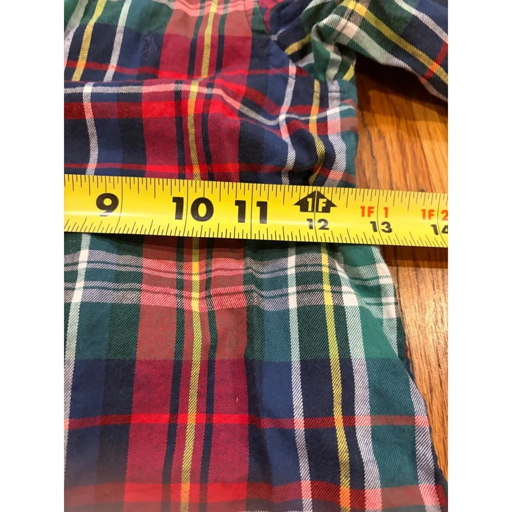 Ralph Lauren Boys Multi Color Plaid Button Down Shirt Long Sleeve Cotton 3T